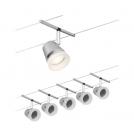 PAULMANN - 94459 CorDuo cable system Cone basic set ✴GU5.3 max. 5x10W ~230/12V✴matt chrome/chrome