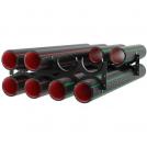 KOUVIDIS - Pipe arranger 8х ф75mm color Black HDPE UV KD6121075 (1)