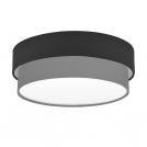 COUP LIGHT - Плафон ф390 CAKE 3хЕ27 3х40W плат / метал, черно / сив  3935-01-3E27