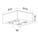SOLLUX - ceiling luminaire STEREO 4 SL.0412 (1)