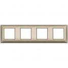 VIMAR - 14669.26 - Plate 8M (2+2+2+2) 71mm metall.bronze