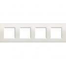 BTICINO - LNA4802M4BI Square cover plate 4х2modules -White -technopolymer