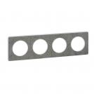 SCHNEIDER ELECTRIC - S520808U Odace - Touch - cover frame - 4 gang - stone sea & white border