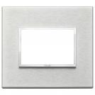 VIMAR - 21653.02 - Plate 3M aluminium Next grey