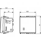 VIMAR - 19002.2.B - Ключ сх.1 20AX 2М бял ARKE (1)