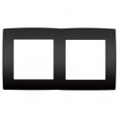 ACA LIGHTING - PRIME 2 GANG FRAME IP20 MATT ANTHRACITE 1000119105