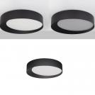 NOVA LUCE - Dimmable Ceiling lamp Ø60, H:12 cm.  9085223  OBY ⚡ LED 60W ⚡ 3600Lm ⚡ 3000K ⚡ 220-240V ⚡ IP20 ✴ Sandy Black