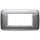 VIMAR - 20684.C09 - Round plate 4M Bright Atlantic grey