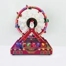 ACA LIGHTING - LED DECOR MULTICOLOR VILLAGE ROTATING WHEEL+MUSIC 3AA BAT 23Χ14Χ28CM X0334