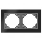 EFAPEL - DOUBLE FRAME NICKEL/GREY 90920 TQS LOGUS 90 Metallo