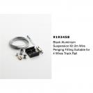 NOVA LUCE - Suspension Kit with 2 m. wire  9193458  4-WIRES TRACK ✴ Black Aluminium