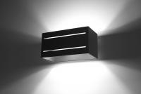 SOLLUX - wall lamp LOBO MAXI 2 black SL.0533