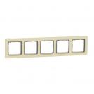 SCHNEIDER ELECTRIC - SDD380805 Sedna Elements - horizontal 5-gang frame - birch