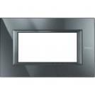 BTICINO - HA4804HS Rectangular cover plate 4 modules - Monochrome anthracite
