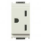 VIMAR - 16247.B - 2P+E 15A USA outlet white