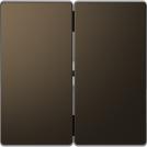 SCHNEIDER ELECTRIC -  MTN3400-6052 Rocker 2-gang, mocca metallic, System Design