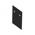 NOVA LUCE - L: 3.9 W: 0.2 H: 7.5cm  8252003  BUXTON MAGNETIC End Cap for Profile Cover ✴ Black Aluminium