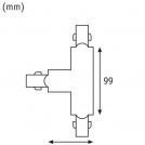 PAULMANN - 91380  ProRail3 connector T-piece left✴167.5x101mm⚡max. 3680W✴black (2)