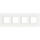 BTICINO - HA4802M4HHD rectangular cover plate 4х2modules - Monochrome white - metal