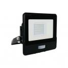 V-TAC - 20W LED Прожектор PIR Сензор SAMSUNG Чип Черно Тяло 3000К SKU: 20259 VT-128S