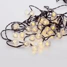 ACA LIGHTING - 30 WW SOLAR LEDS, PLASTIC BALLS, STRING LIGHTS, BAT., SOLAR, FLASH, BLACK WIRE, IP44, 4.35m+2m X043014232