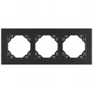 EFAPEL - TRIPLE FRAME BLACK/BLACK 90930 TRR LOGUS 90 Animato