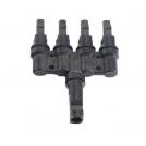 ELMARK - ПЕТОРЕН КОНЕКТОР 1500V MC4 4-6mm2 1 ЖЕНСКИ/4 МЪЖКИ - 411082/M