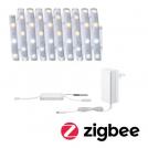 PAULMANN - 78869 MaxLED 250 LED Strip Smart Home Zigbee 3.0 Tunable White coated basic set 3m IP44⚡12W 250lm/m⚡30 LEDs/m⚡36VA