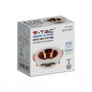 V-TAC - GU10 Fitting Round White Frame with Rose Gold Reflector SKU: 6649 (3)