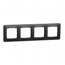 SCHNEIDER ELECTRIC - SDD314804 Sedna Design- 4-gang frame - antracite