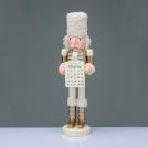 ACA LIGHTING - NUTCRACKER SOLDIER WITH CALENDAR GLITTER 38cm  X153818