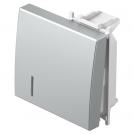 TEM - TM12ESIN Face plate switch/button 2M with indicator, color Silver matt, Modul