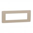 SCHNEIDER ELECTRIC - NU270727 New Unica - cover frame - 1 gang - 7 module - cappuccino/ ivory