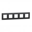 SCHNEIDER ELECTRIC - NU201054 cover frame - 5 gangs - 5 x 2 modules - anthracite