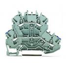 WAGO - Terminal block GRAY 2.5mm2 2 rows N/L SCREWLESS series TOPJOB® S - 2002-2202