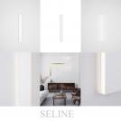 NOVA LUCE - Влагозащитен аплик  Д:60, Ш:2.7, В:7.5 см.  9060614  SELINE ⚡ LED Philips 22W ⚡ 1540Lm ⚡ 3000К ⚡ CRI>90 ⚡ 230V ⚡ IP44 ✴ Бял