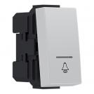 ACA LIGHTING - MODYS PUSH BUTTON SWITCH WITH INDICATOR & SYMBOL BELL IVORY 1 M. 1P 10A 250VAC IP20 10101312208