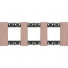 BTICINO - KA4802M3ZM 2+2+2  modules Living Now cover plate - copper