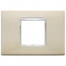 VIMAR - 20652.C22 - Classic plate 2centrMBS Galvan.satin nickel