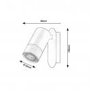 RABALUX - Аплик ZIRCON 5069 GU10 1X5W (1)