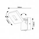 RABALUX - LED Wall lamp for bathroom BLAS 5W 530lm IP44 75018 (6)