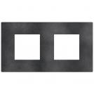 BTICINO - cover plate2+2 modules Dark Grey Light Now YA4802M2DS