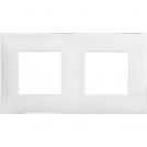 BTICINO - R4802M2ES cover plate - 2+2 horizontal/vertical installation modules - Ice satin