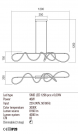 REDO GROUP - Пендел CORRAL 01-2114 SU LED 40W D1200 3000K MAT GOLD (1)