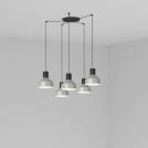 FARO - KOMBO Grey pendant lamp Ø200 68593-5L