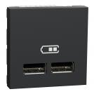 SCHNEIDER ELECTRIC - NU341854 double USB Type A 5V 2.4A antracite