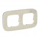 LEGRAND - 7 555 22 Plate Valena Allure - 2 gang - palace marble