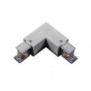 ACA LIGHTING - GREY 90° CORNER SUPPLY 4 WIRES LEFT 4WLGL