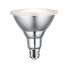 PAULMANN - 28826   Standard 230V LED reflector PAR38 ⚡ 1000lm ⚡13.8W ⚡ 3000K dimmable ✴ Silver