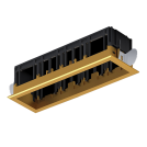 ELMARK - Console for 4 Grill COB Module Brass 92MOD4GR/BR